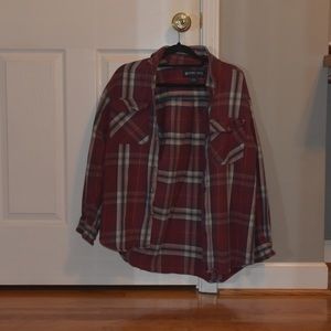 Plaid button down flannel